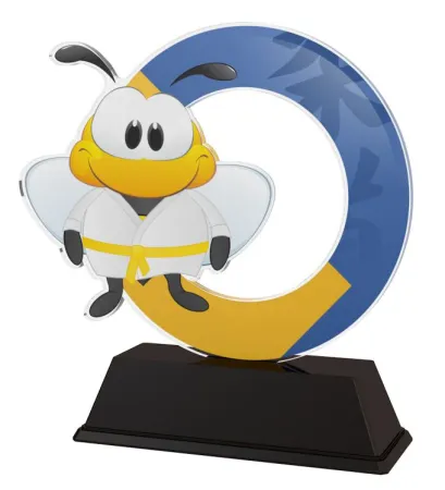 Akrylátová trofej AKEKC001M01 | Bojová umění Výška cm: 10, Šířka cm: 7