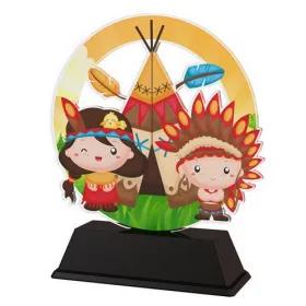 Akrylátová trofej AKEKC2002 | Dětské Výška cm: 14, Šířka cm: 11