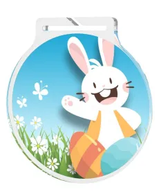 Akrylátová medaile MDAV60M05 | Velikonoce Stuha: ST15, MD průměr: 6