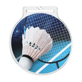 Akrylátová medaile MDA60M09 | Badminton Stuha: ST16, MD průměr: 6