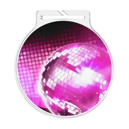 Akrylátová medaile MDA60M43 | Tanec Stuha: ST1, MD průměr: 6