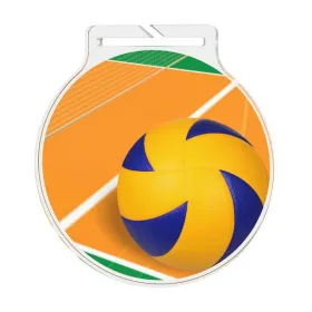 Akrylátová medaile MDA60M49 | Volejbal Stuha: ST1, MD průměr: 6