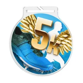 Akrylátová medaile MDA60M58 | Běh Stuha: ST7, MD průměr: 6