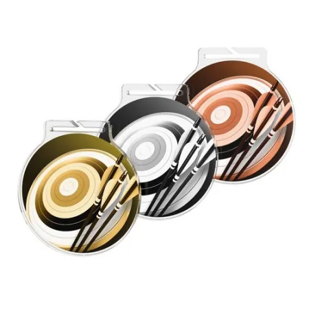 Akrylátová medaile MDAR60M13 Barva: stříbro, Stuha: ST8