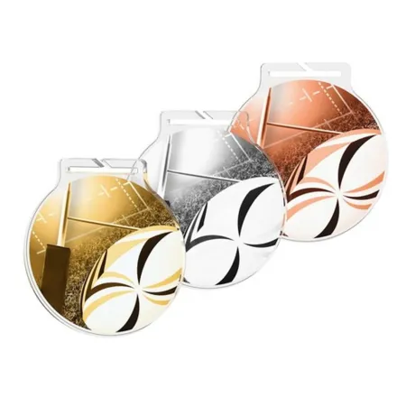 Akrylátová medaile MDAR60M19 | Americký fotbal Barva: zlato, Stuha: ST13