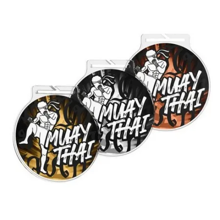 Akrylátová medaile MDAR60M24 | Bojová umění Barva: zlato, Stuha: ST4