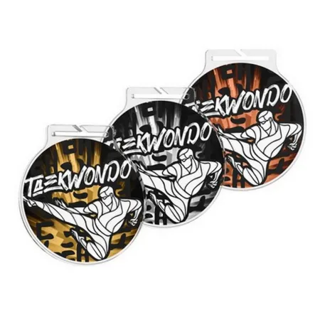 Akrylátová medaile MDAR60M26 | Bojová umění Stuha: ST19, MD průměr: 6