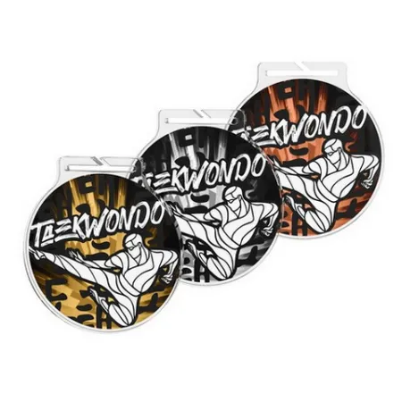 Akrylátová medaile MDAR60M26 | Bojová umění Stuha: ST19, MD průměr: 6