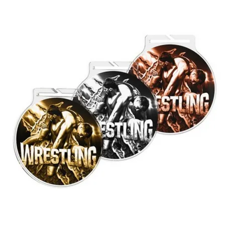 Akrylátová medaile MDAR60M37 | Bojová umění Barva: bronz, Stuha: ST6