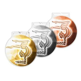 Akrylátová medaile MDAR60M45 | Gymnastika Barva: zlato, Stuha: ST3