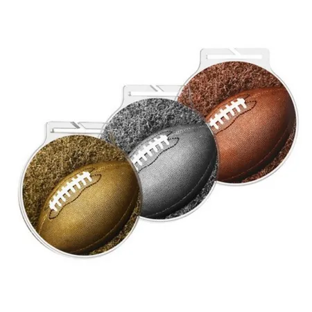 Akrylátová medaile MDAR60M47 | Americký fotbal Barva: bronz, Stuha: ST14