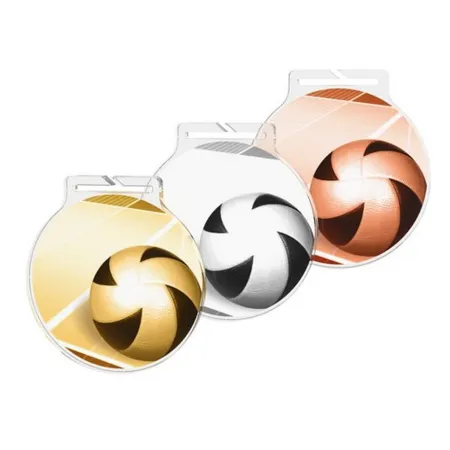 Akrylátová medaile MDAR60M49 | Volejbal Barva: bronz, Stuha: ST4