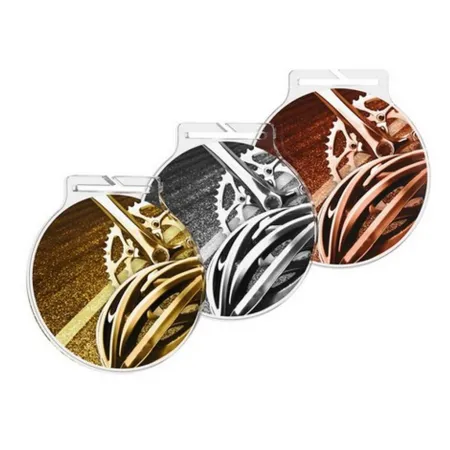 Akrylátová medaile MDAR60M52 | Cyklistika Barva: bronz, Stuha: ST11