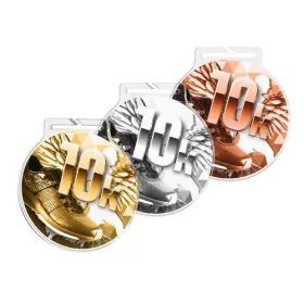 Akrylátová medaile MDAR60M59 | Běh Stuha: ST18, MD průměr: 6