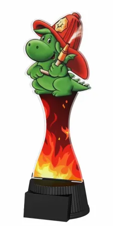 Akrylátová trofej ACUTCM61 | Hasiči Výška cm: 19, Šířka cm: 8.5