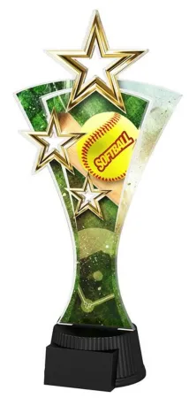 Akrylátová trofej ASTAR001M12 | Softball Výška cm: 20