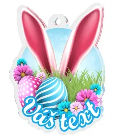 Akrylátová medaile MDAV10M15 | Velikonoce Stuha: ST13, MD průměr: 5