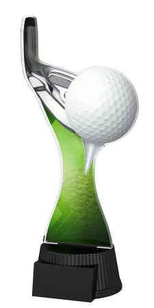 Akrylátová trofej GACUTCMG07 | Golf Výška cm: 25.5, Šířka cm: 11