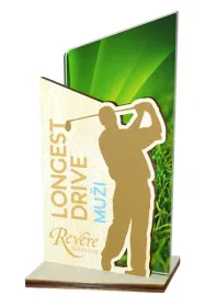 Akrylátová trofej APLA0012M02 | Golf Výška cm: 20