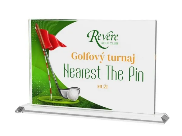 Skleněná trofej CR21001M04 Výška cm: 18