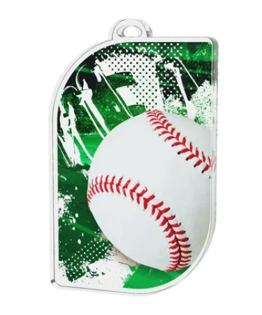 Akrylátová medaile MDA50M03 | Baseball Stuha: ST8, Tloušťka mm: 3