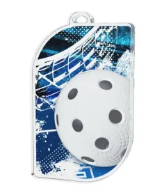 Akrylátová medaile MDA50M17 | Florbal Stuha: ST9, Tloušťka mm: 3