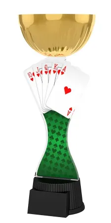 Akrylátová trofej ACUPCGMINIM51 | Karty Výška cm: 20,5