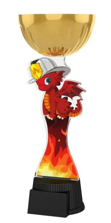 Akrylátová trofej ACUPCGMINIM05 | Hasiči Výška cm: 22,5