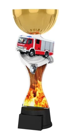 Akrylátová trofej ACUPCGMINIM10 | Hasiči Výška cm: 22,5