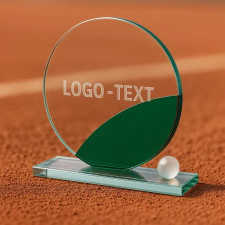 Skleněná trofej CR4003 | Tenis Výška cm: 17