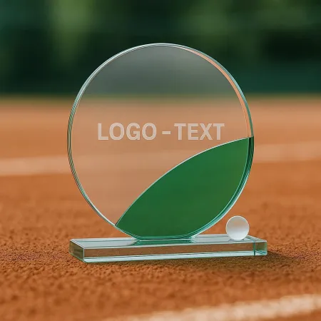 Skleněná trofej CR4003 | Tenis Výška cm: 17