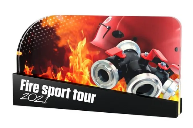 Akrylátová trofej APLA007M07 | Hasiči Výška cm: 10