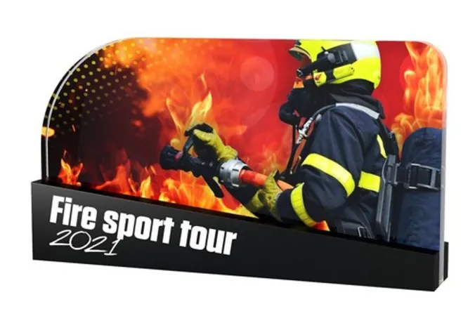 Akrylátová trofej APLA007M08 | Hasiči Výška cm: 11