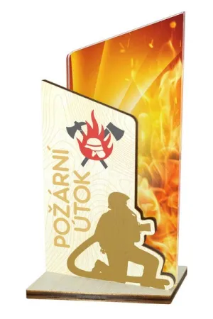 Akrylátová trofej APLA0012M08 | Hasiči Výška cm: 16