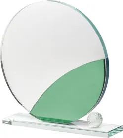 Skleněná trofej CR4005 | Golf Výška cm: 21