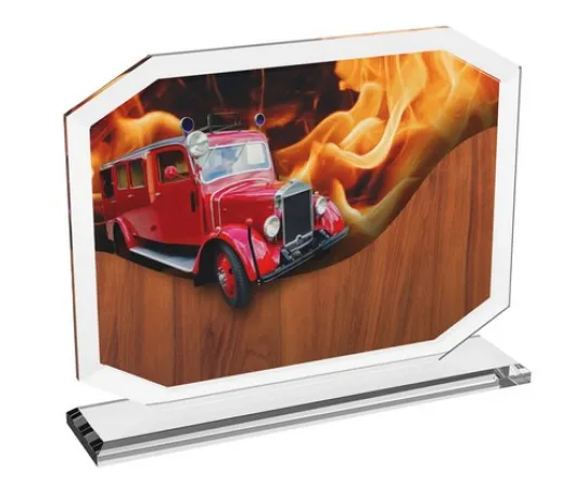 Skleněná trofej CRTH20006M11 Výška cm: 14.5, Šířka cm: 20