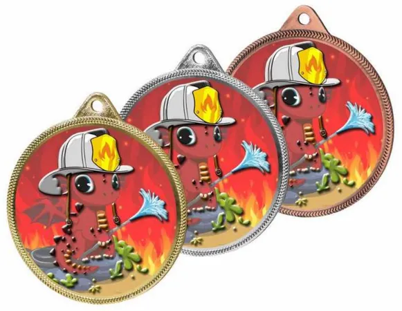 Medaile MDLHM10 | Hasiči Barva: bronz, Stuha: ST1