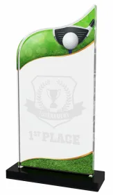 Akrylátová trofej APLA006M21 | Golf Výška cm: 18, Šířka cm: 10
