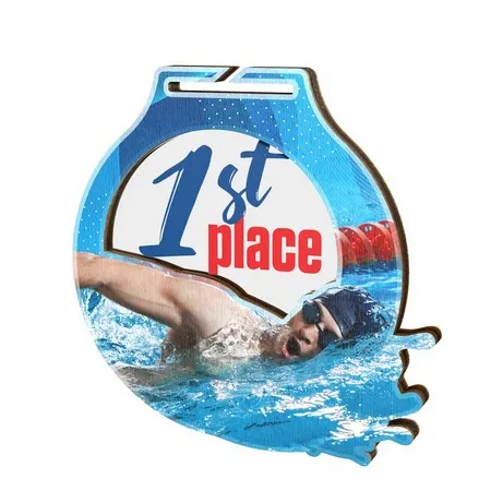 Medaile MDAW001M13 | Plavání Stuha: ST13