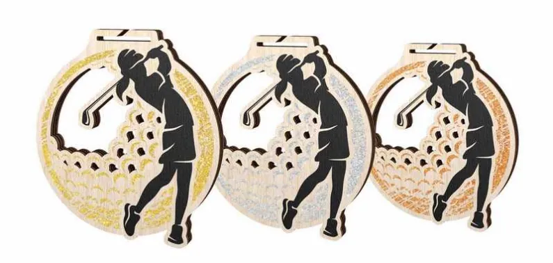 Medaile MDAW004M02 | Golf Průměr cm: 7, Stuha: ST1