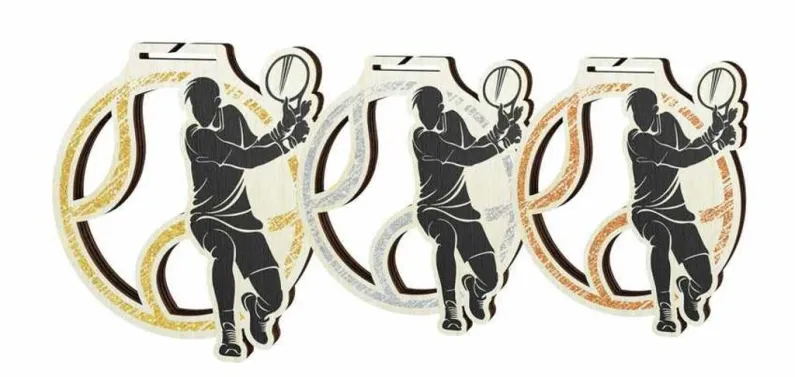 Medaile MDAW004M06 | Tenis Průměr cm: 9, Stuha: ST14