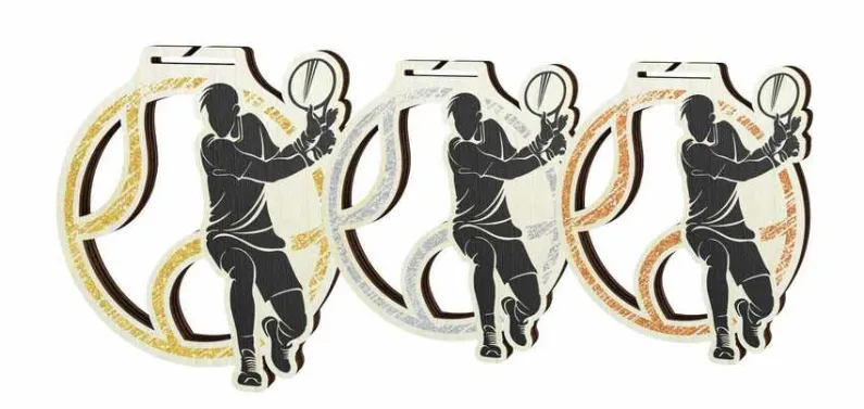 Medaile MDAW004M06 | Tenis Průměr cm: 9, Stuha: ST14