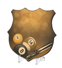 Plaketa WPPR002M18 | Billiard Výška cm: 20