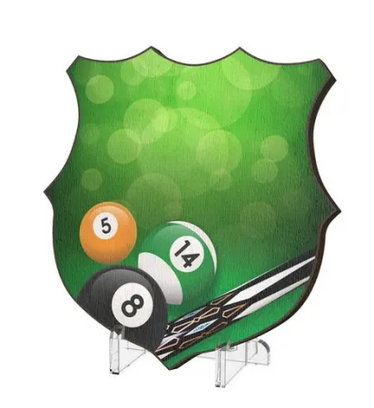 Plaketa WPP002M18 | Billiard Výška cm: 10