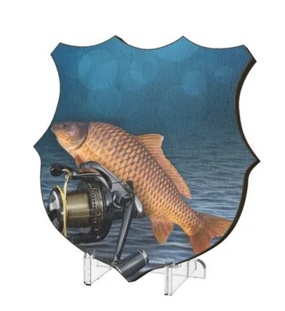 Plaketa WPP002M26 | Rybaření Výška cm: 10