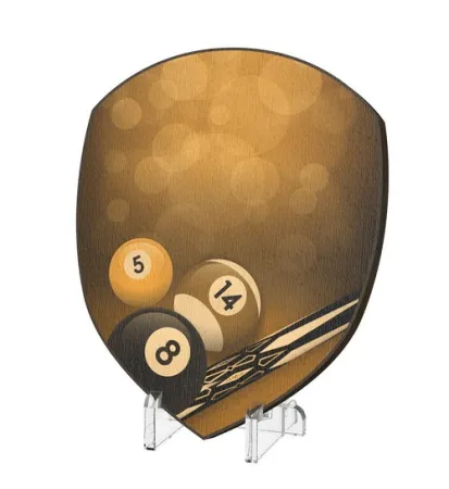 Plaketa WPPR004M13 | Billiard Výška cm: 20