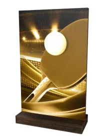 Dřevěná plaketa WPLAR01M07 | Stolní tenis Výška cm: 29