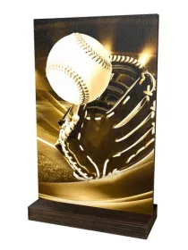 Dřevěná plaketa WPLAR01M10 | Baseball Výška cm: 29