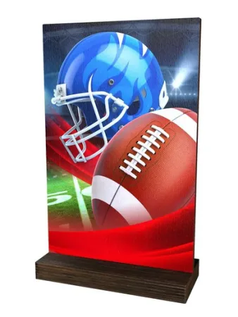 Dřevěná plaketa WPLA01M09 | Americký fotbal Výška cm: 23