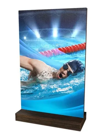 Dřevěná plaketa WPLA01M11 | Plavání Výška cm: 23